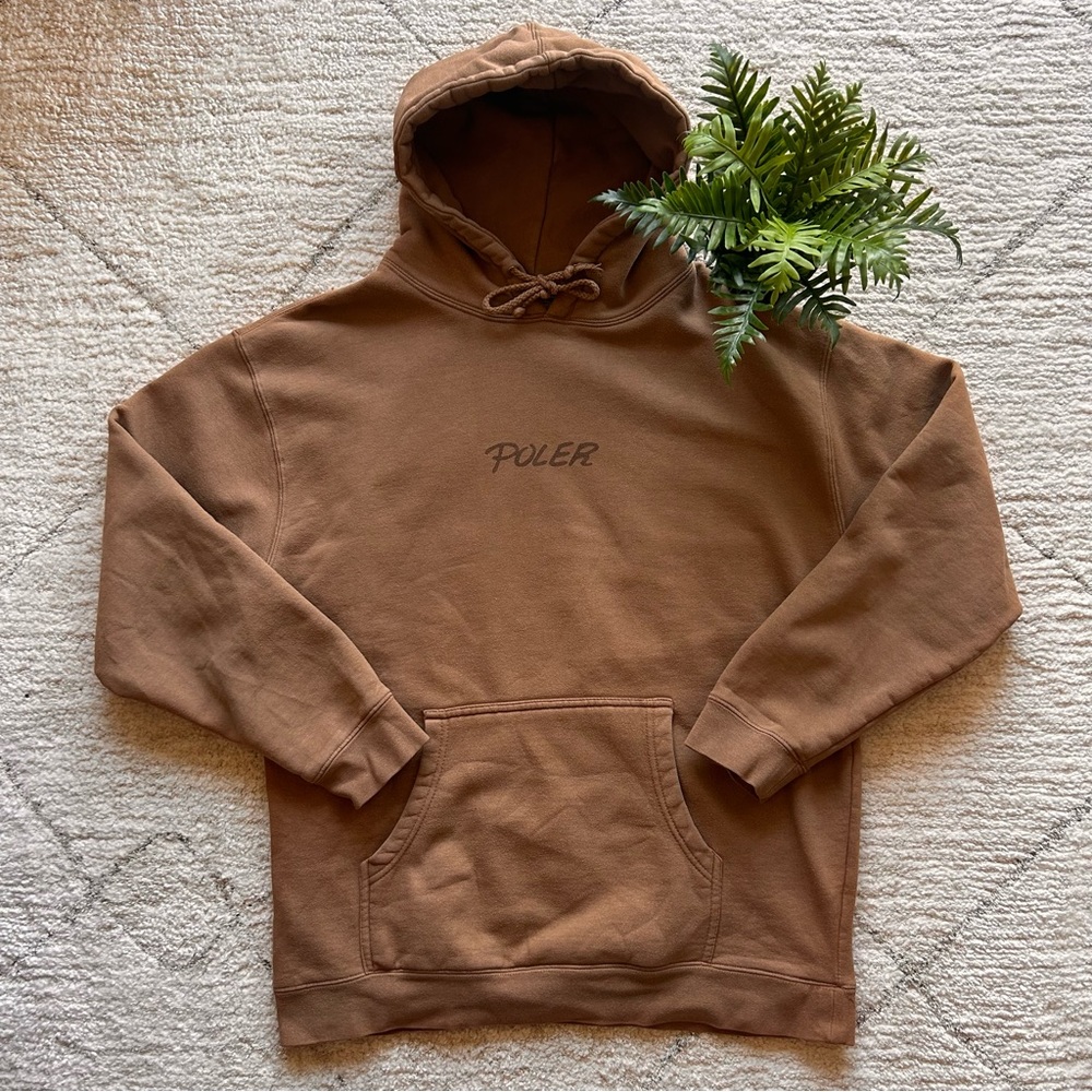 Heavyweight Poler Stuff Logo Hoodie - Brown - L